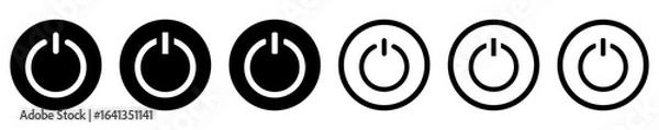 Obraz Power off icon set