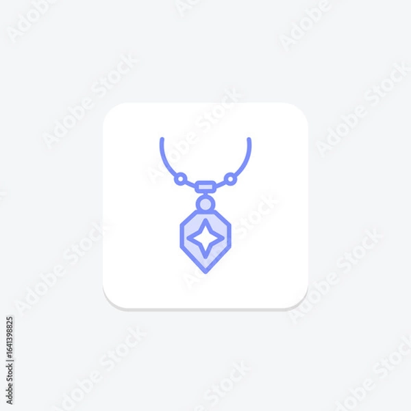 Obraz Silver Pendant, vector, pixel perfect, illustrator file