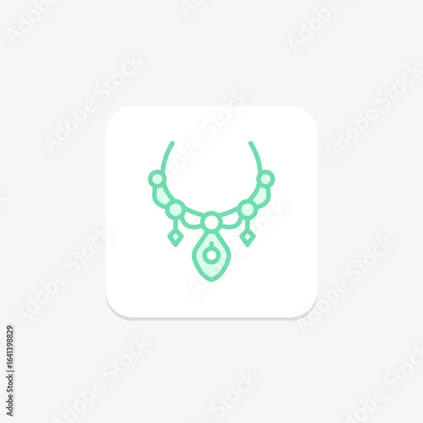 Obraz Statement Necklace, vector, pixel perfect, illustrator file