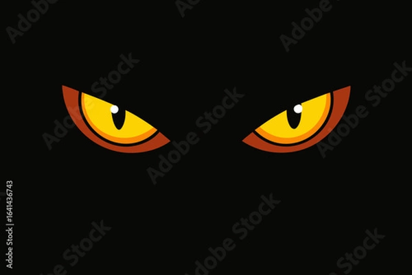 Obraz black cat face