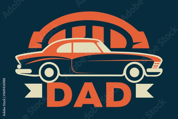 Fototapeta retro car vector