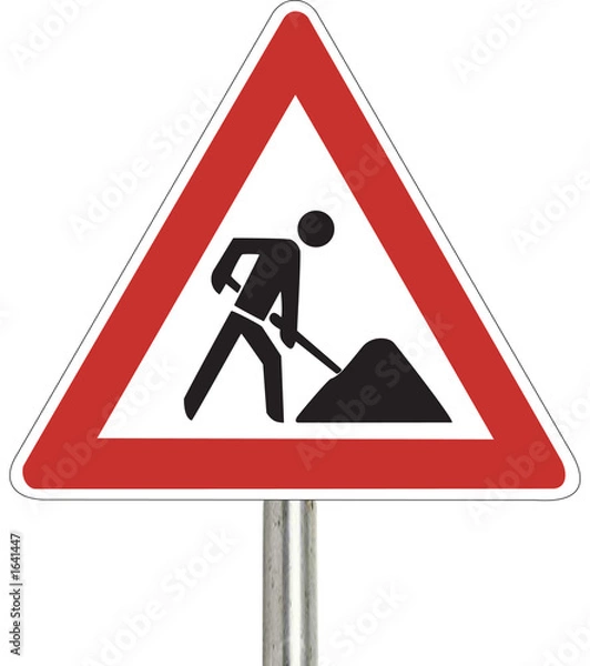 Obraz baustellenschild