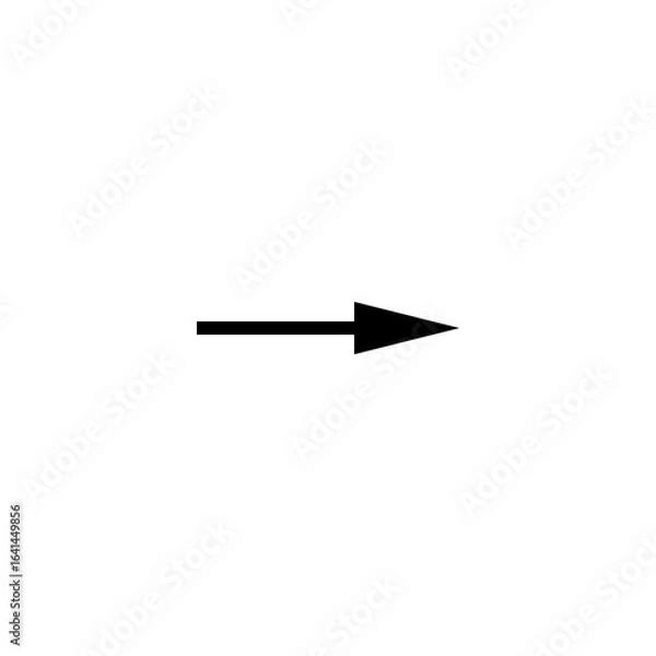 Fototapeta Right arrow icon isolated on transparent background