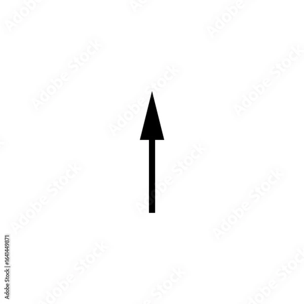 Fototapeta Up arrow icon isolated on transparent background