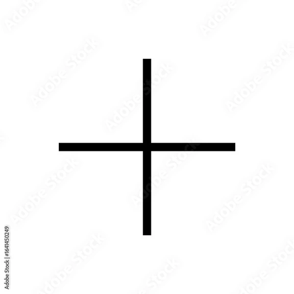 Fototapeta Plus icon isolated on transparent background