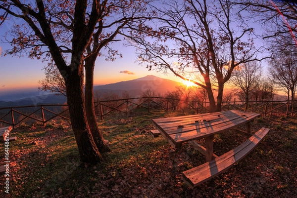 Obraz Sunset on mountain