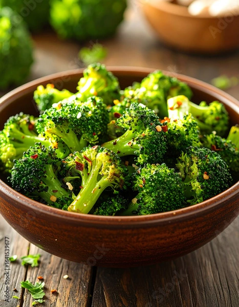 Obraz Green roasted broccoli