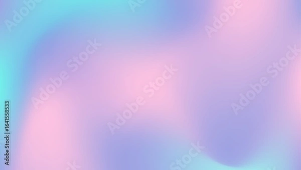 Fototapeta A soft pastel gradient background with shades of pink, purple, and turquoise blending seamlessly across