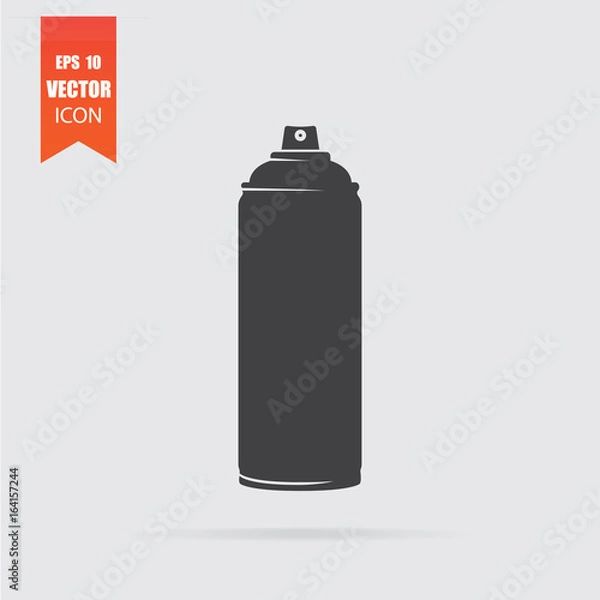 Obraz Spray icon in flat style isolated on grey background.