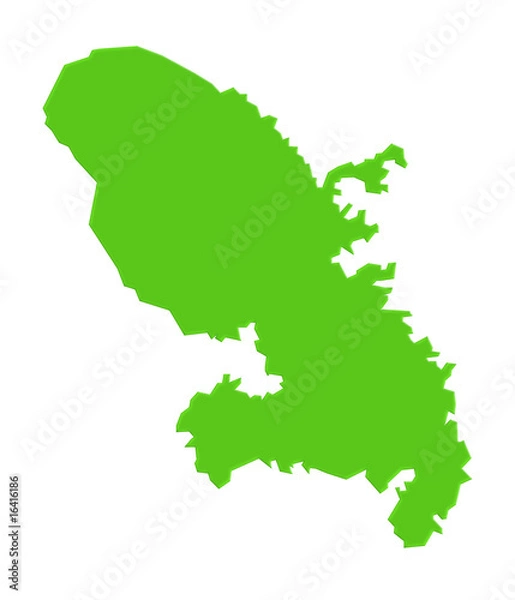 Obraz Carte Martinique