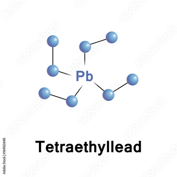 Fototapeta Tetraethyllead is an organolead compound