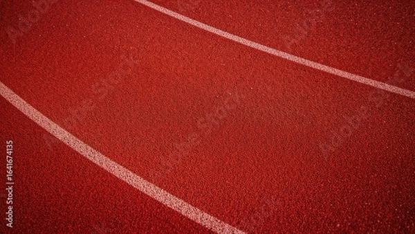 Obraz Close-up texture of a rubberized athletic track from above