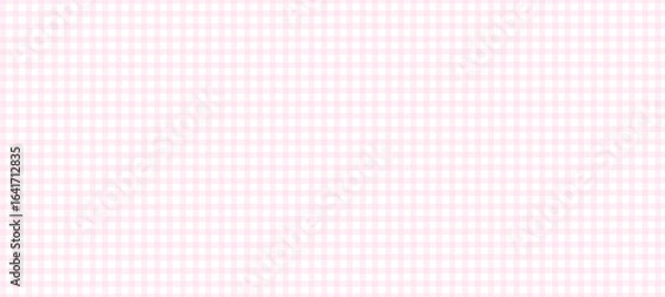 Obraz Simple pink plaid background vector illustration.	

