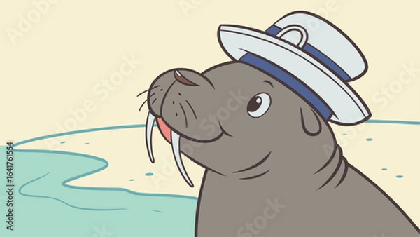 Obraz dog on the beach