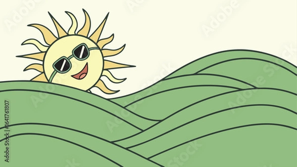 Obraz funny cartoon snail