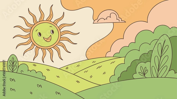 Obraz snail on the meadow