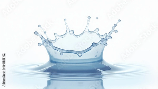 Fototapeta Frozen splash — ideal for action photography projects, high-speed liquid effects, or dynamic advertising content.