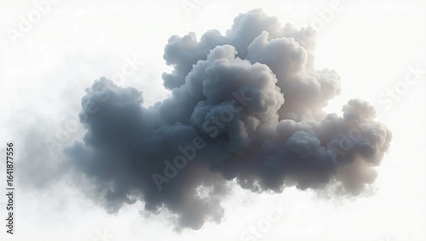 Fototapeta Thick and smooth smoke — ideal for mysterious projects, atmospheric effects, or visual suspense content.