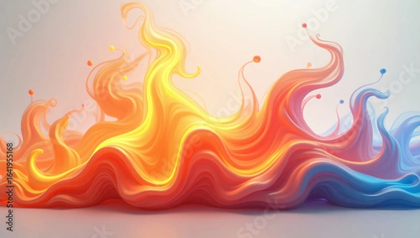 Fototapeta Dancing flames — ideal for high-energy projects, dramatic scenes, or transformation-themed content.