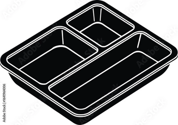 Obraz Meal Tray Silhouette