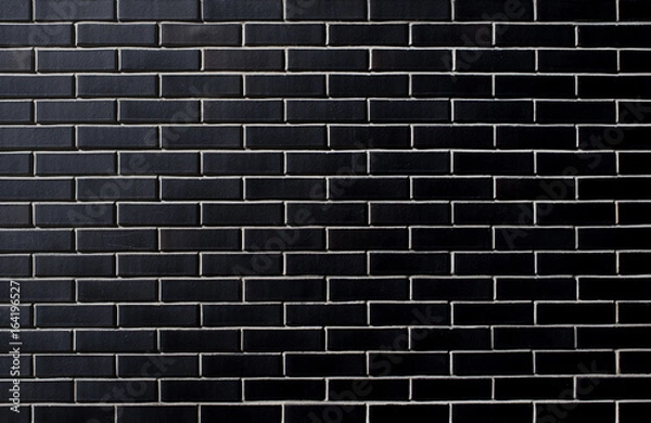 Fototapeta Black brick wall