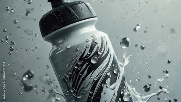 Obraz Water bottle splashing