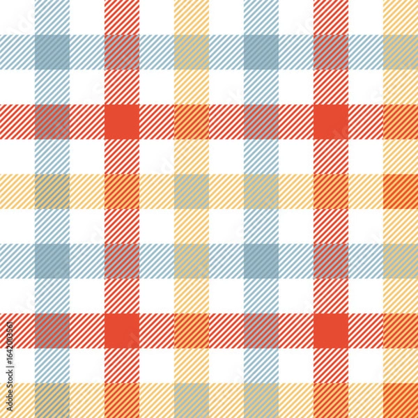 Fototapeta Colorful Diagonal Plaid Check Pattern