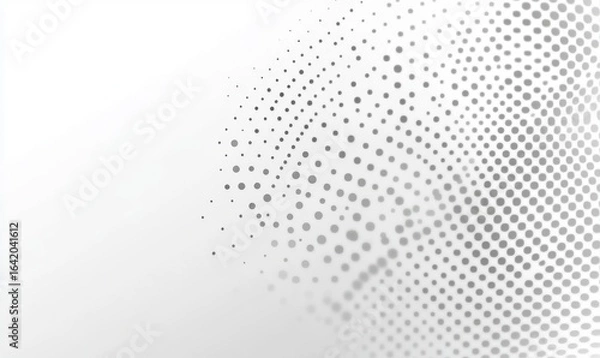 Fototapeta White abstract background with halftone effect