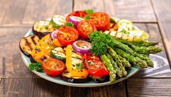 Obraz Grilled vegetable platter