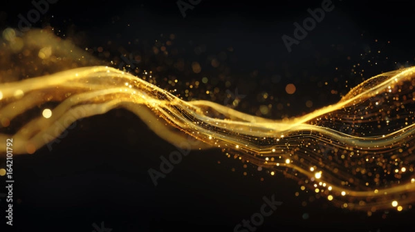 Fototapeta Abstract Financial Wave