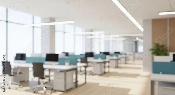 Obraz Blurred Background of a Modern Office Interior