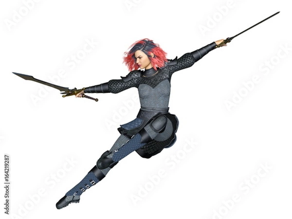 Fototapeta 女性騎士