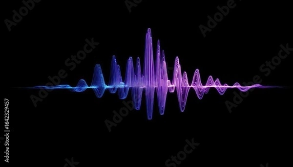 Obraz Abstract sound wave graphic