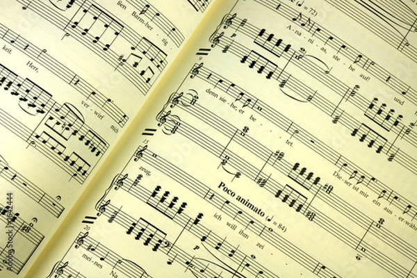 Fototapeta partition - musci score