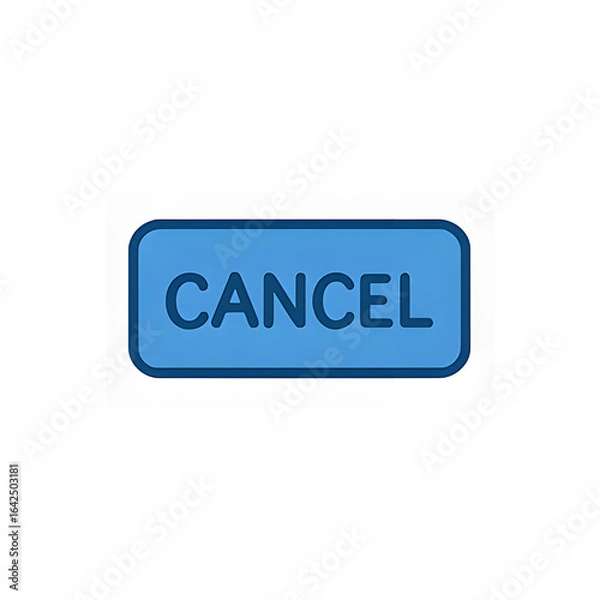 Fototapeta Cancel Button Icon - User Interface and Interaction Icons Set