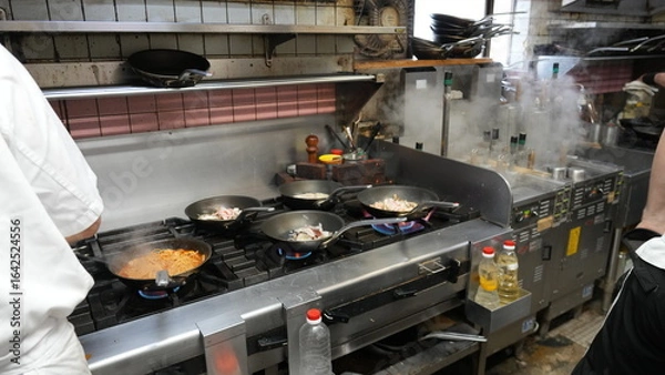 Obraz 飲食店の厨房