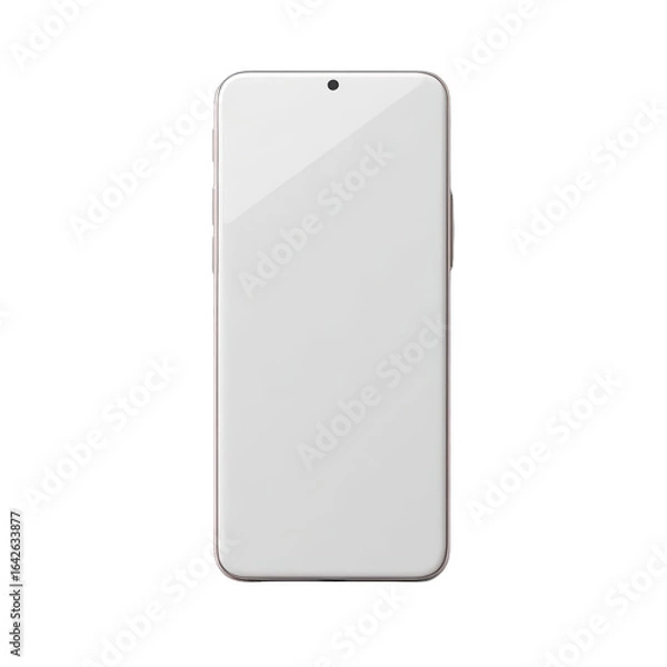 Obraz A modern, blank screen smartphone design.