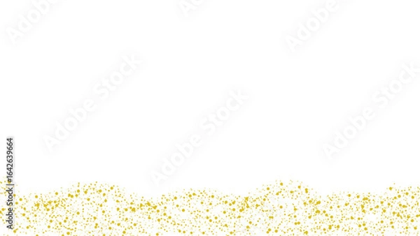 Obraz gold glitters frame border,