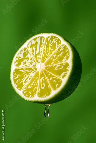 Fototapeta Lime slice. Generative ai