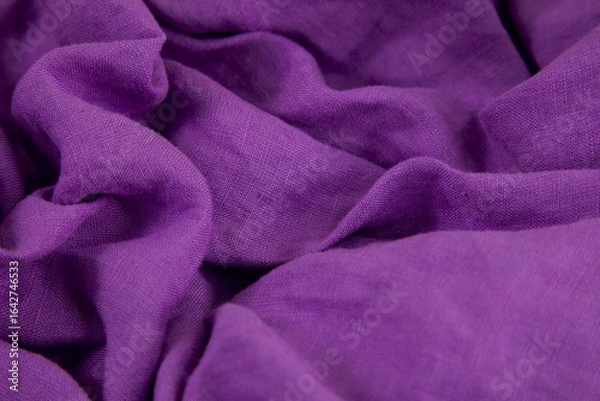 Fototapeta Purple fabric background. Selective focus.