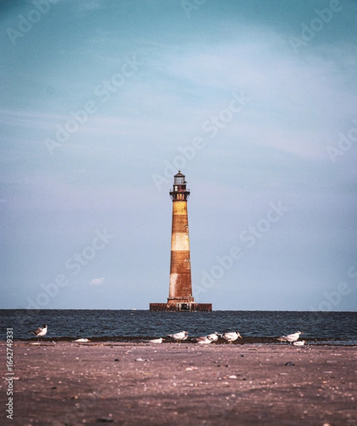 Obraz lighthouse at sunset 