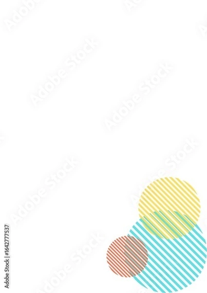 Fototapeta circle corner design of A4-size paper