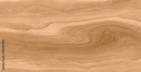 Fototapeta Polished Wood Veneer Wall Texture, Red Slatted Wood Cladding Texture, Warm Brown