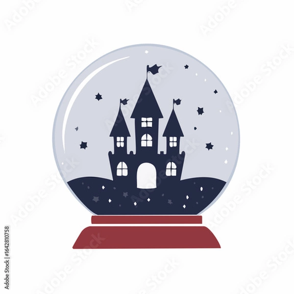 Fototapeta Halloween snow globe