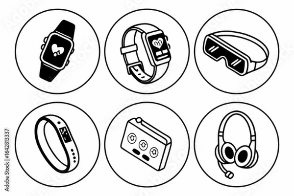 Obraz shoes icon set
