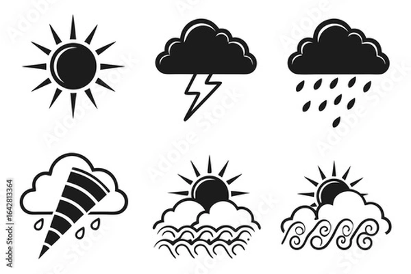Obraz weather icon set