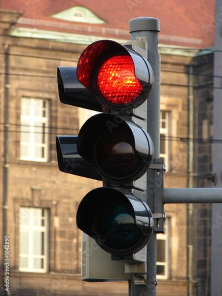 Obraz verkehrsampel rot