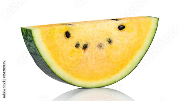 Obraz Sliced of watermelon isolated on white background.