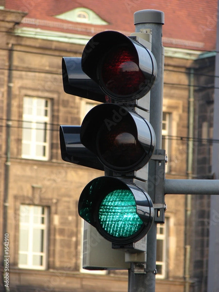 Obraz verkehrsampel grün