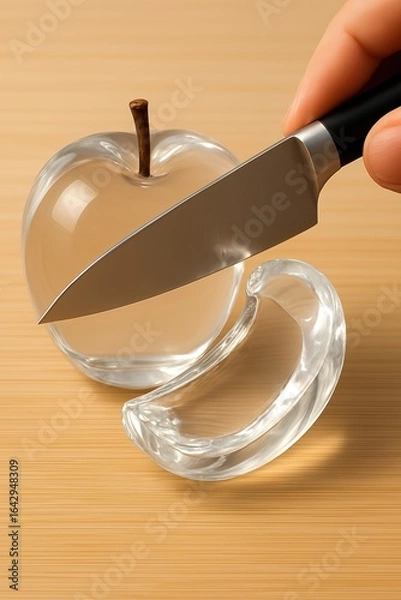 Obraz apple jelly slicing